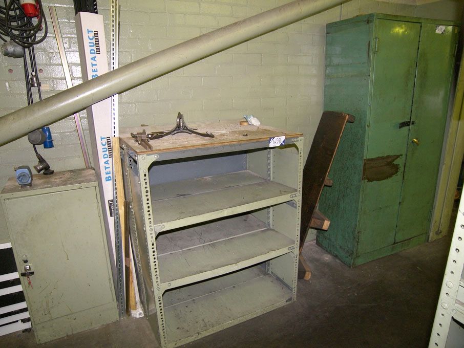 Qty various storage racks, storage cupboards, mobi...