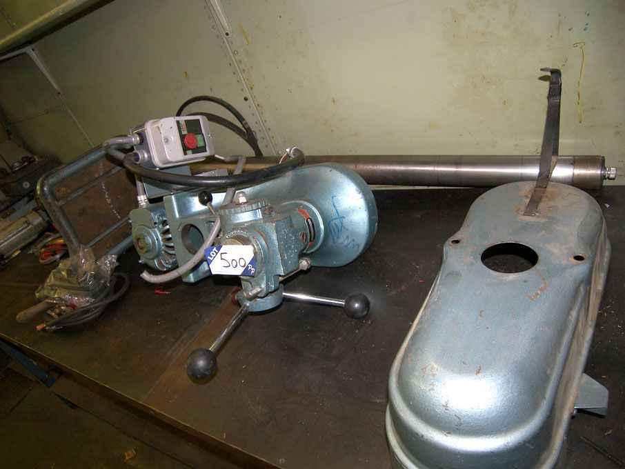 Meddings single spindle pillar drill, 13x14" RF ta...