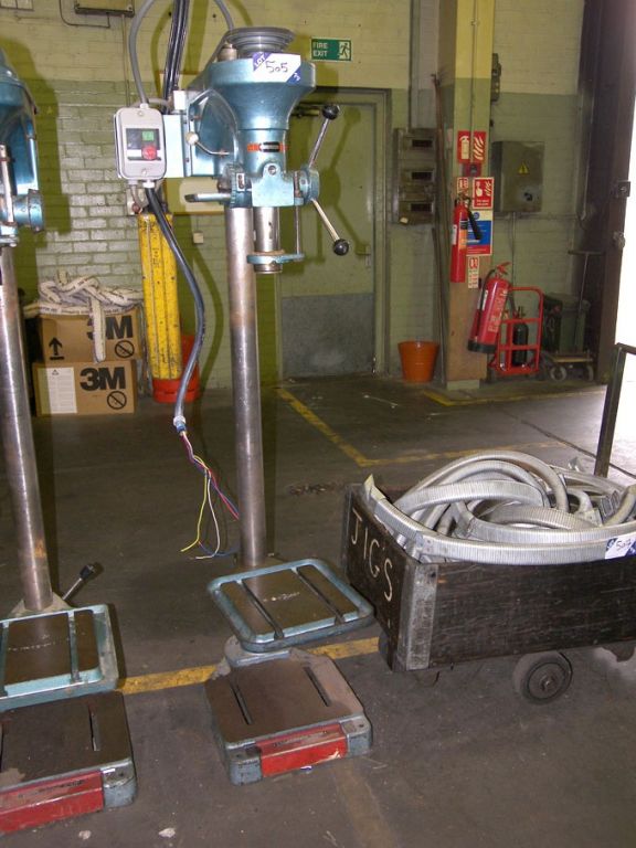 Meddings single spindle pillar drill, 14x12" RF ta...