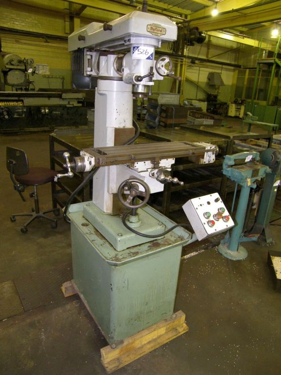 Myford vertical milling machine, 600x150mm bed, 12...