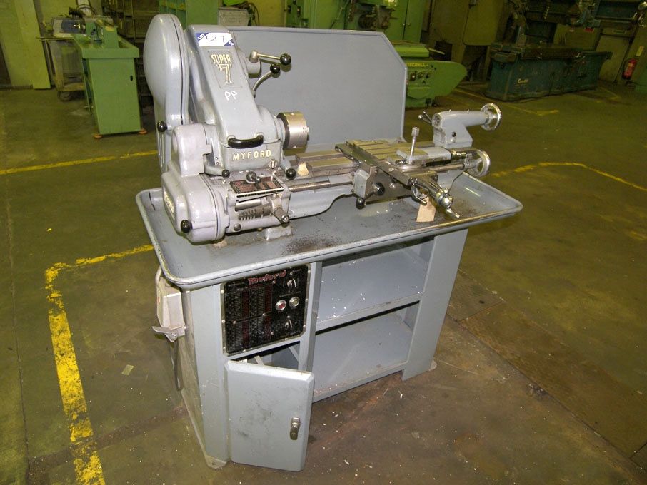 Myford Super 7 gap bed model makers lathe, 3 1/2"...