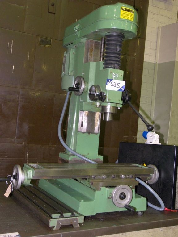 Myford VM-B vari speed vertical mill, 600x150mm be...