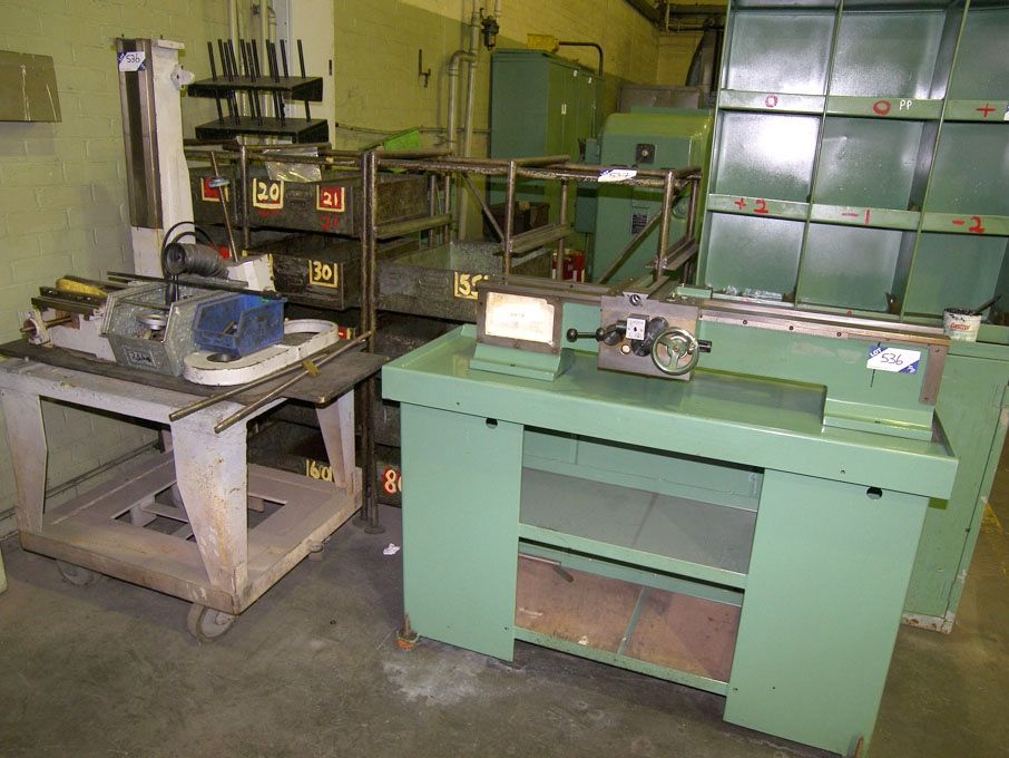 Myford lathe base on cabinet, Myford mill body