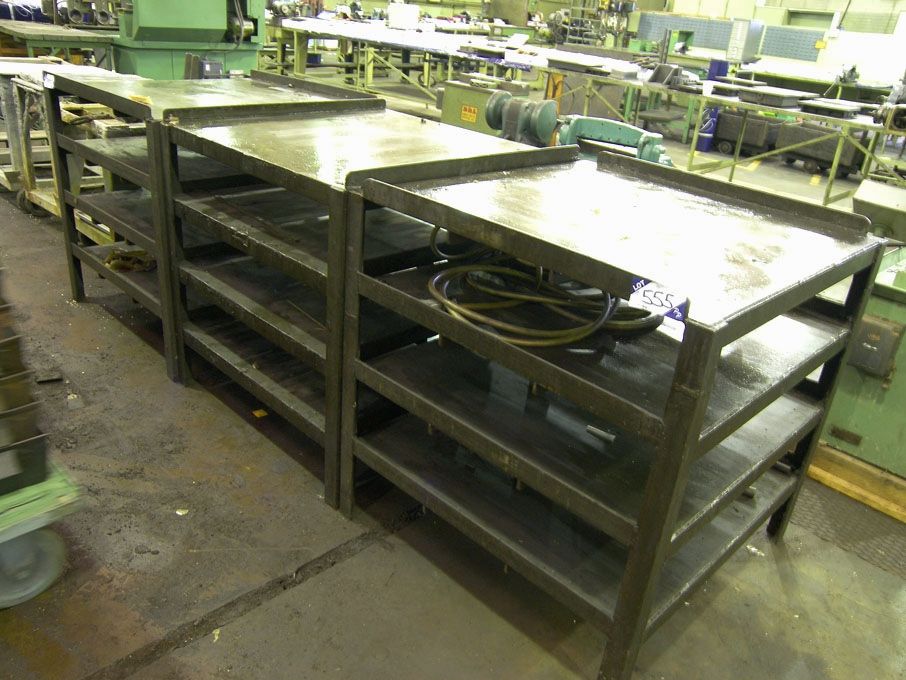 3x multishelf heavy duty storage racks, 900x900mm
