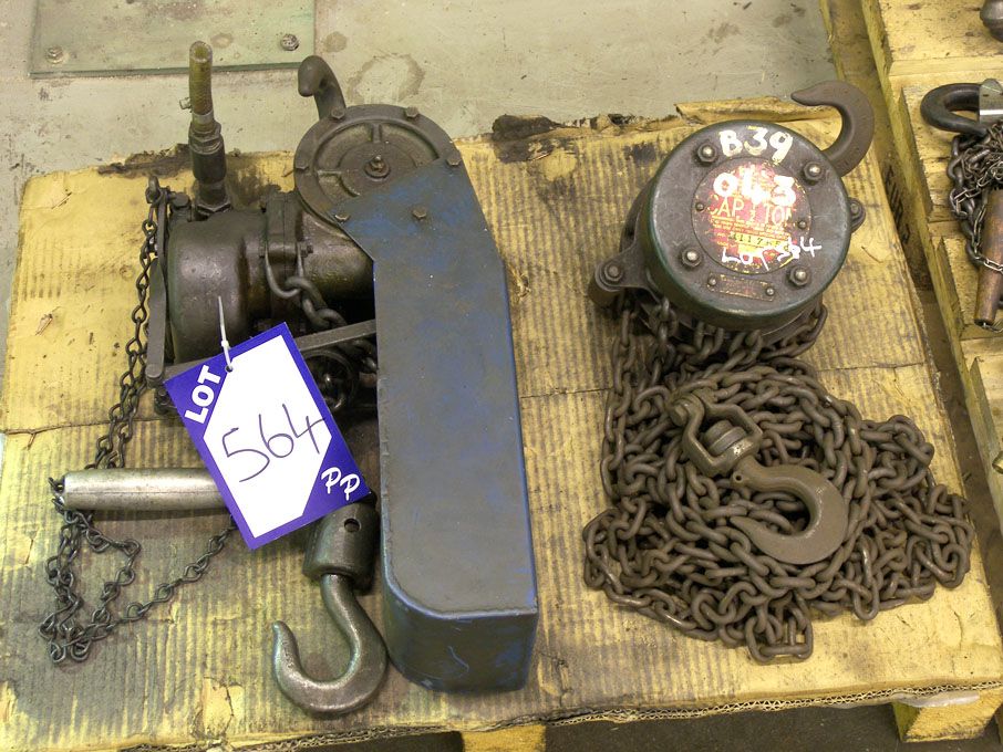 Felco 0.5ton manual chain hoist & pneumatic chain...