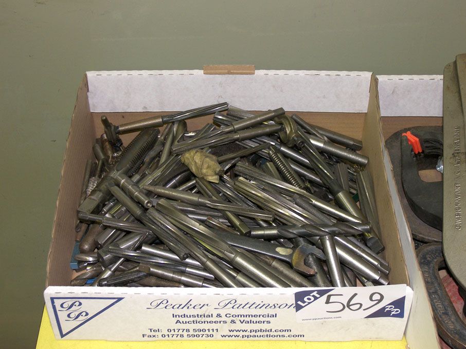 Qty HSS reamers, drills, taps etc to 25mm approx