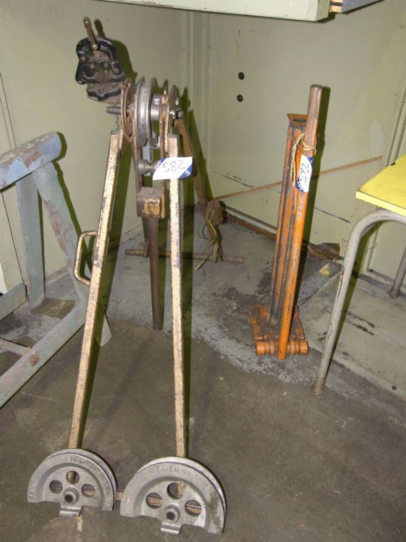 Hilmar pipe bender with formers, Dexion cutter