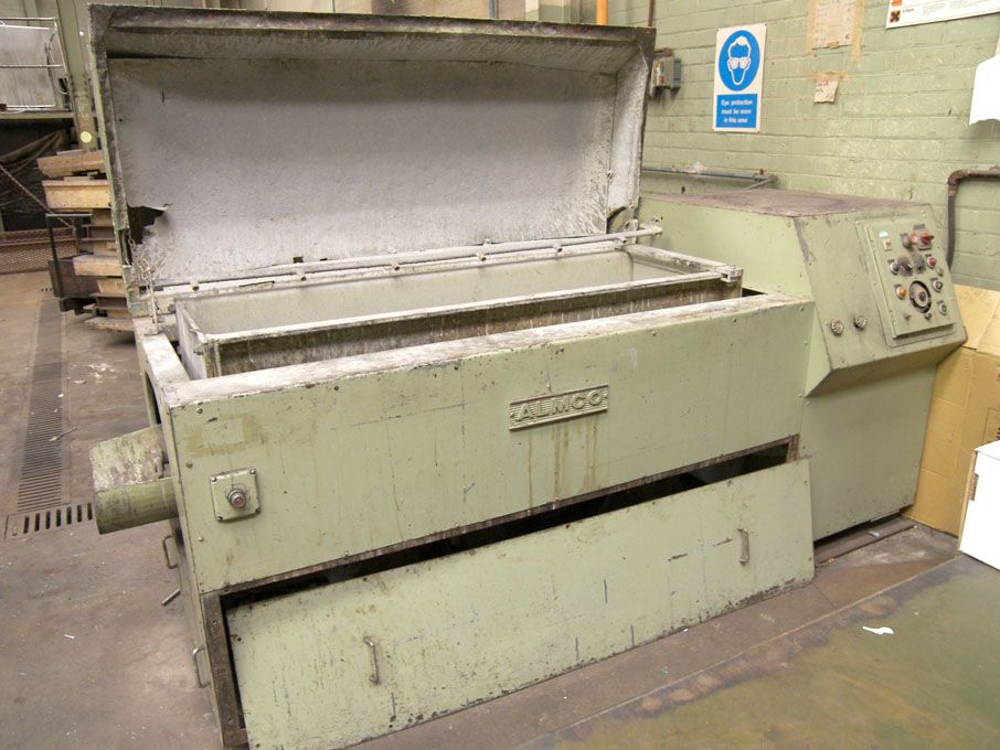 Almco parts rumbler, 1500x400mm basket