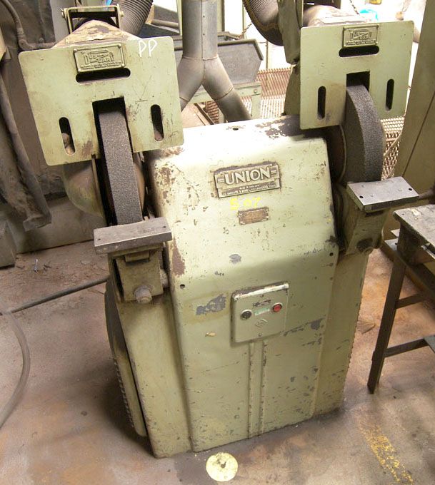 Union 12" heavy duty double ended grinder