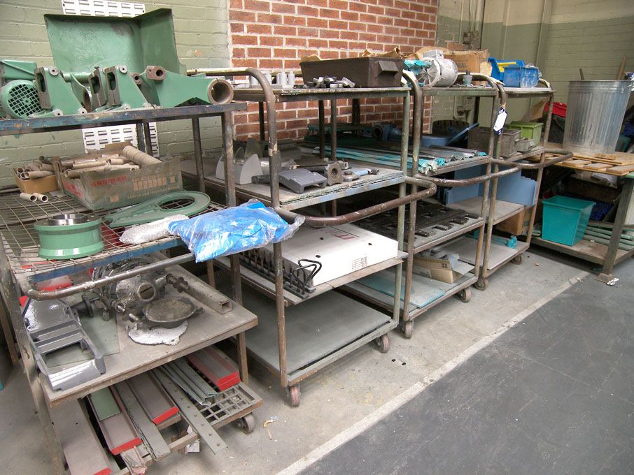 AMEND - Should Read '4x 4 shelf mobile trolleys, 1...