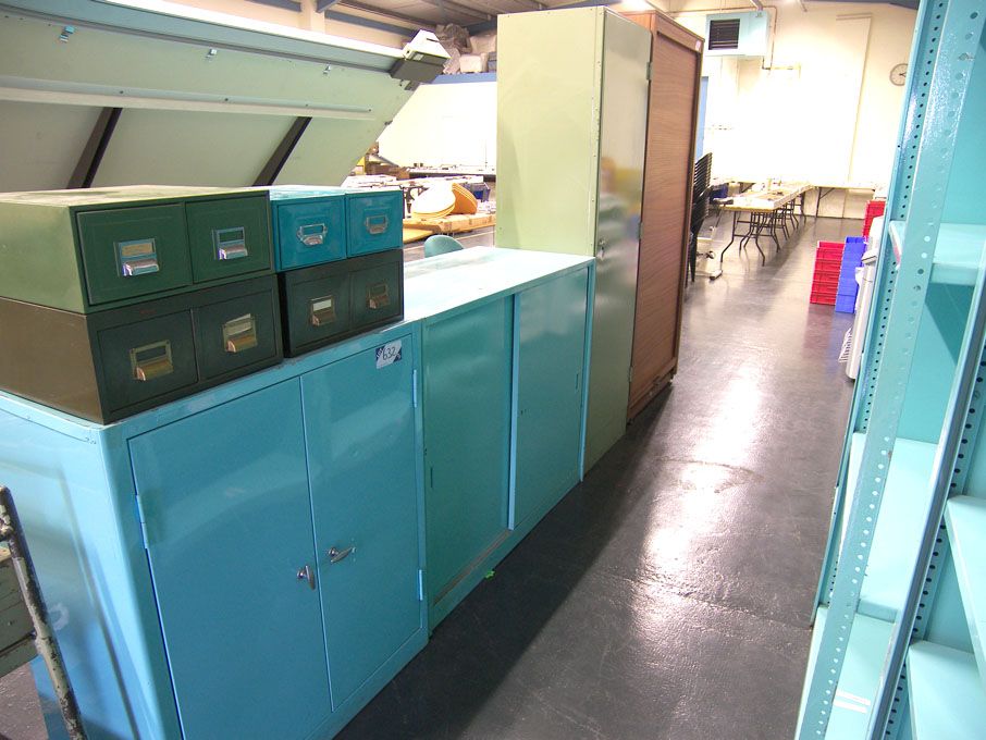 4x various metal & wood storage cupboards