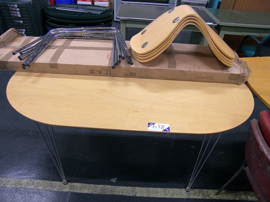 1500x900mm beech effect meeting table