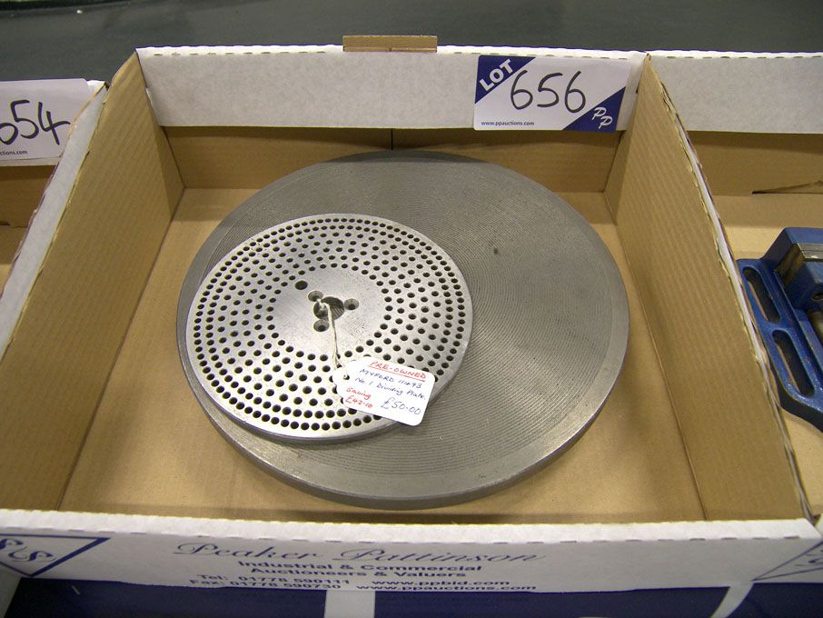 Myford No1 dividing plate & face plate