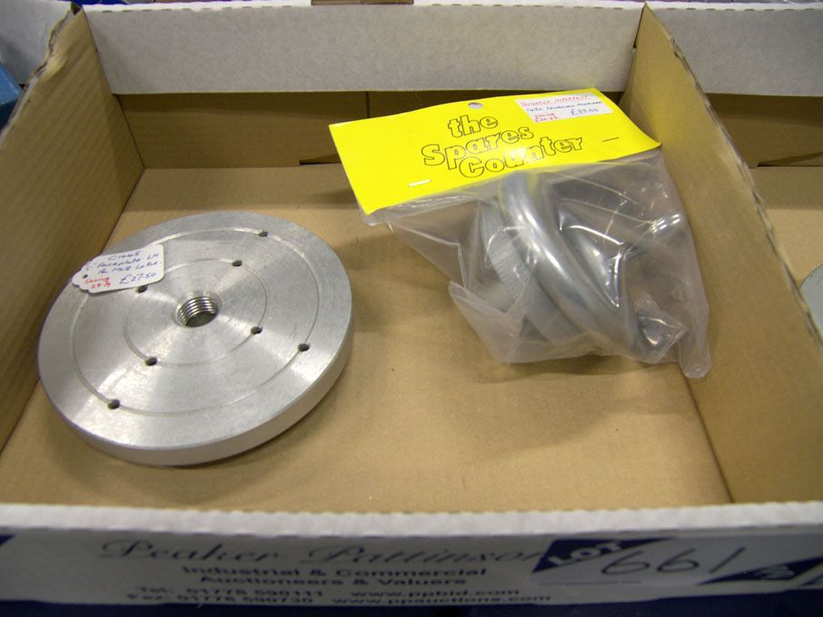 ML8 LH face plate, 1430 lead screw hand wheel