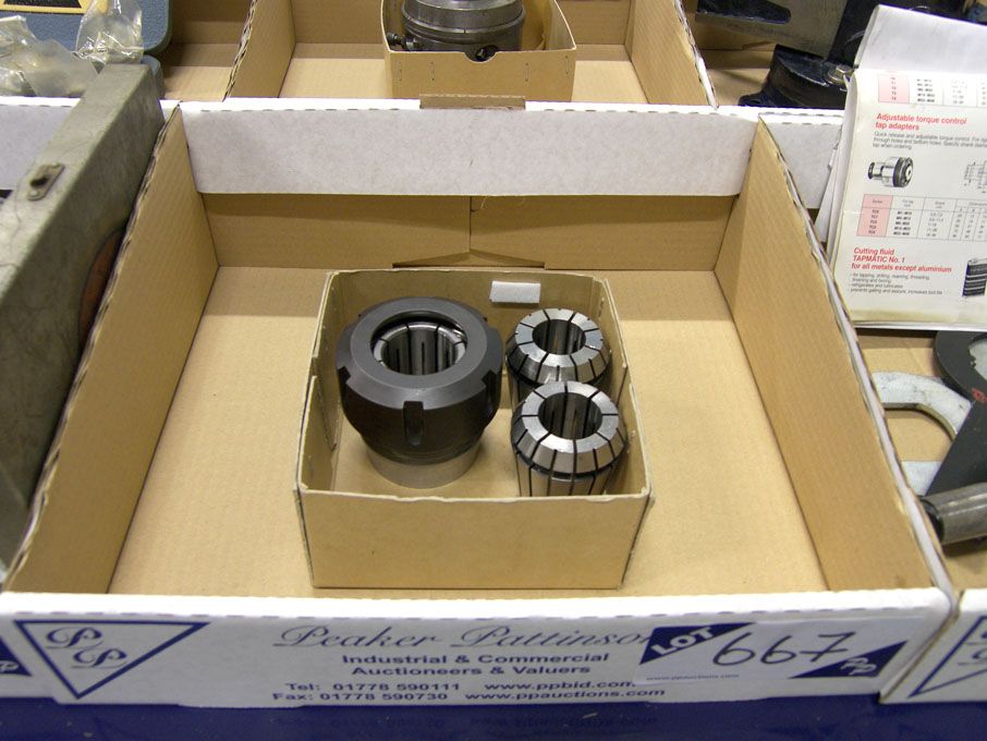 ER50 collet nose with 3x collets