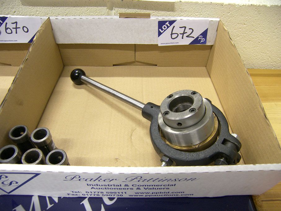 Myford 20/025 lever operated collet chuck & 5 coll...