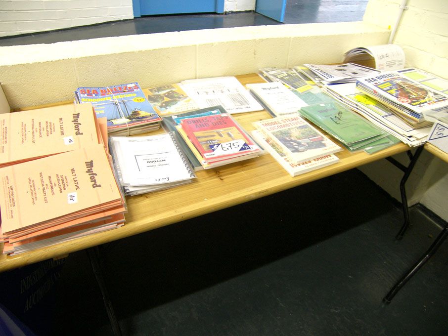 Qty various Myford operator manuals, magazines, bo...