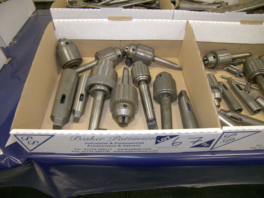 Qty various Jacobs drill chucks & sleeves