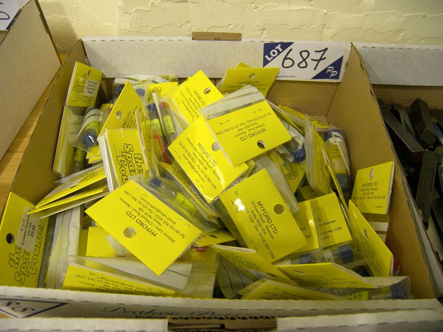 Qty HSS end mills, slot drills, woodruff cutters e...