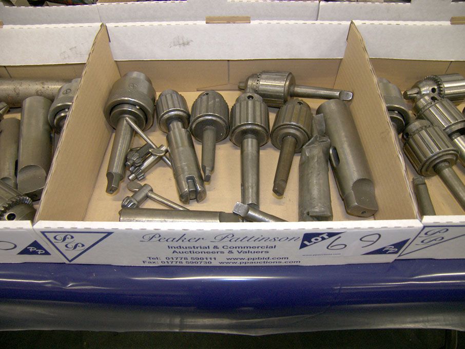 Qty various Jacobs drill chucks & sleeves