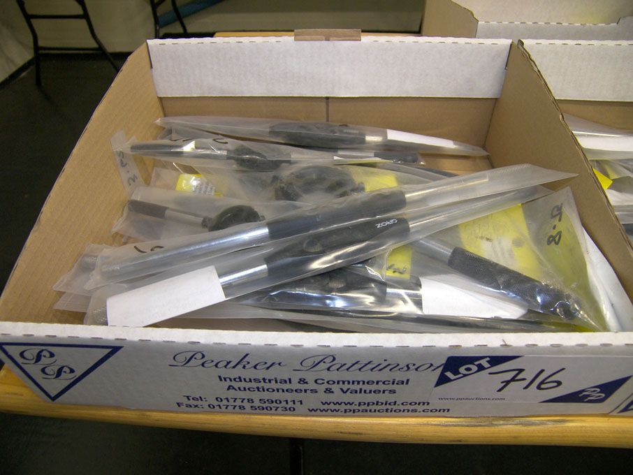 Qty Groz adjustable tap & reamer wrenches, die wre...