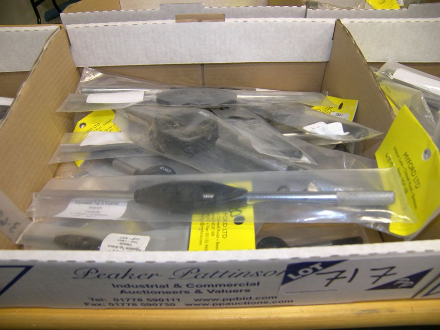 Qty Groz adjustable tap & reamer wrenches, die wre...