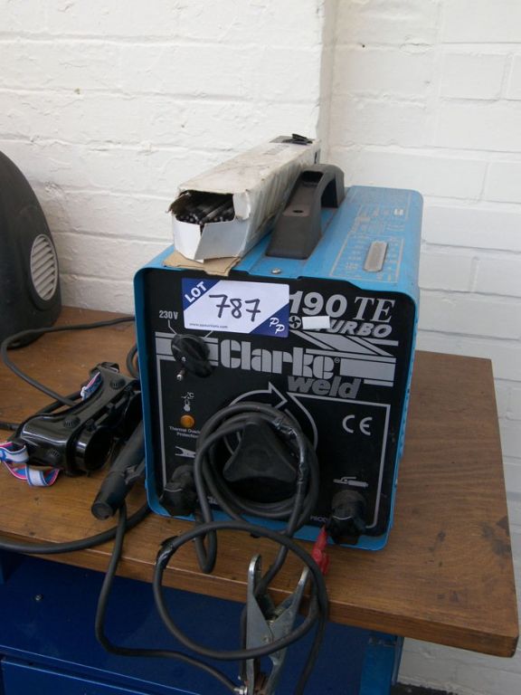 Clarke Weld 190TE Turbo welder, 780A