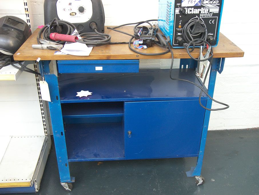 1200x600mm work bench with built in storage