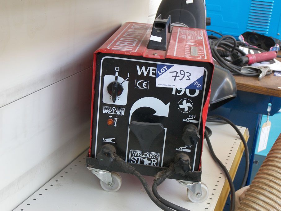 Weld Star 190 portable welder, 240v, 190A