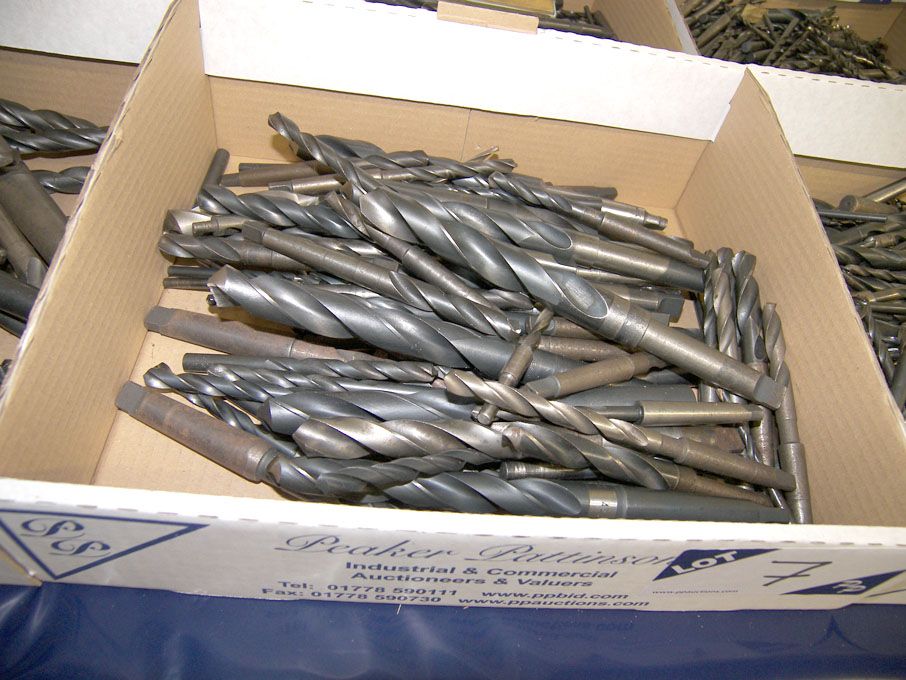 Qty HSS taper shank twist drills to 20mm approx
