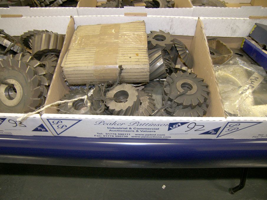 Qty HSS side & face milling cutters to 6" approx
