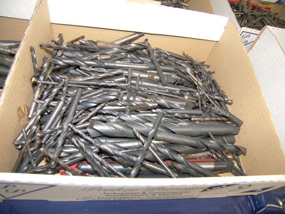 Qty HSS taper / straight shank twist drills to 1"...