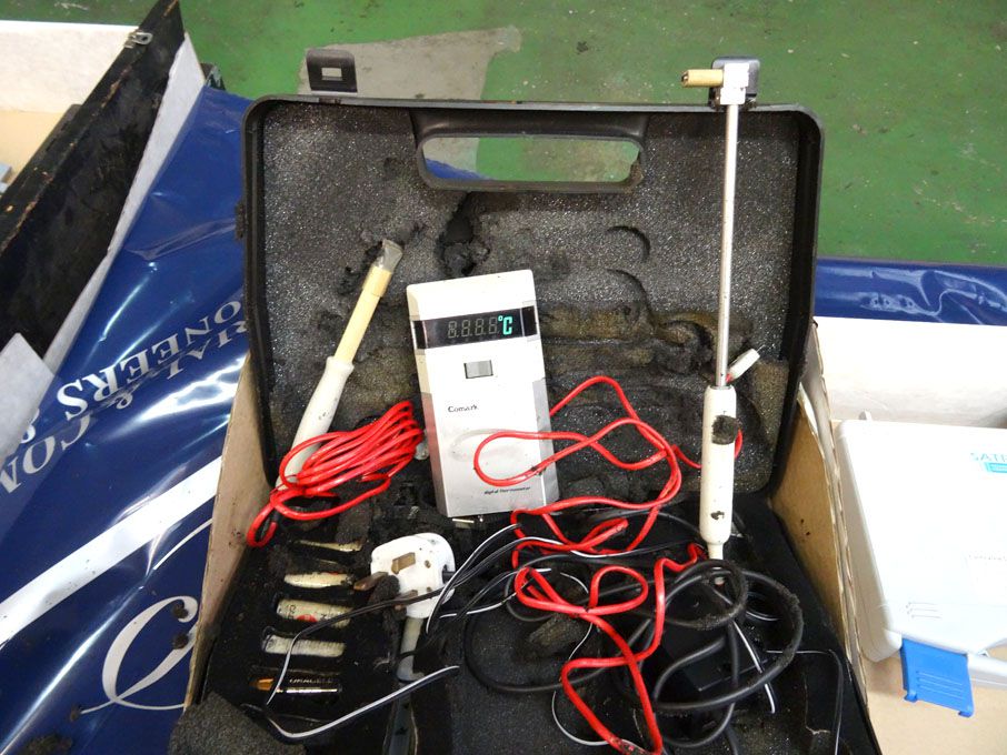 Comark digital thermometer in case
