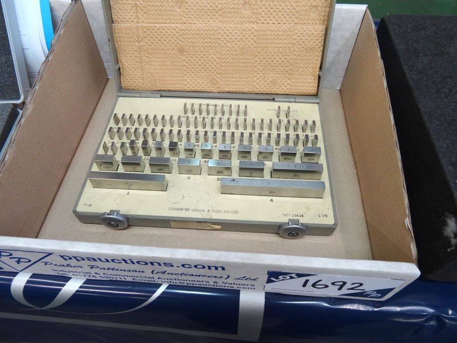Coventry E-81 imperial slip gauge set