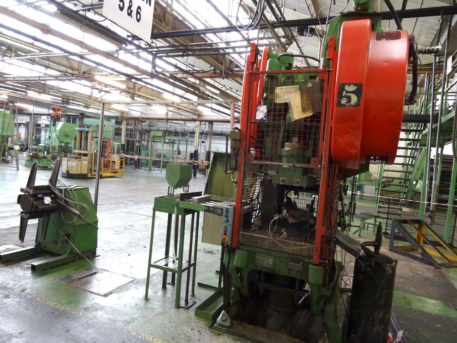 Bliss OB75S mechanical press, 32x22" bed, 50SPM, 8...