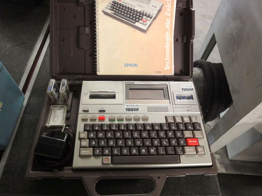 Epson HX-20 hand held computer, built in micro cas...