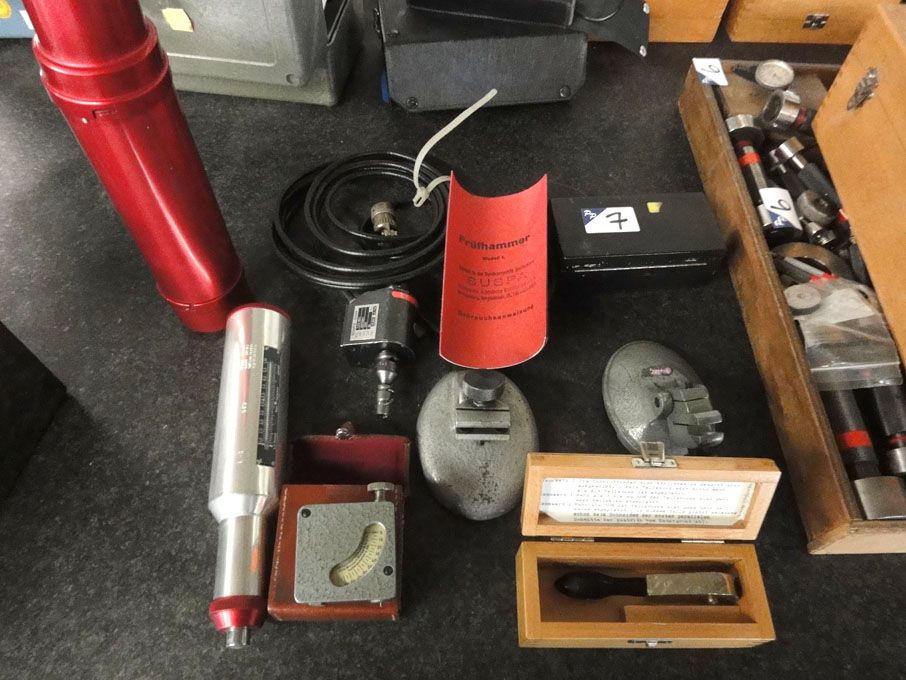 2x Hahn & Kolb stands, Prufhammer model L test...