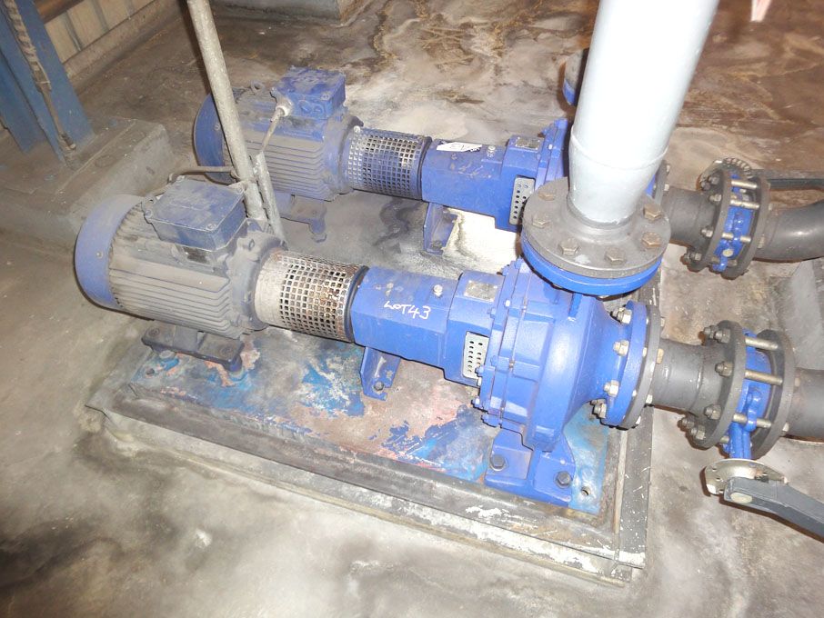 2x KSB Etachram 7.5kW pumps on skid