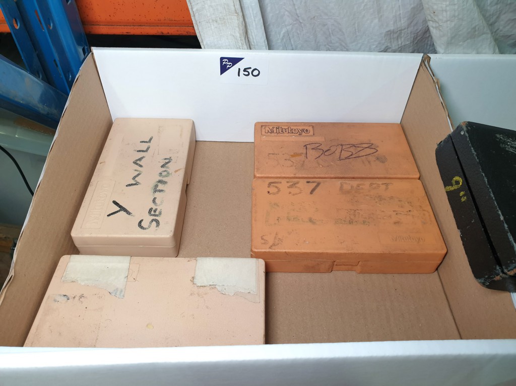 4x Mitutoyo metric micrometers, 0-25mm (B131 to B1...