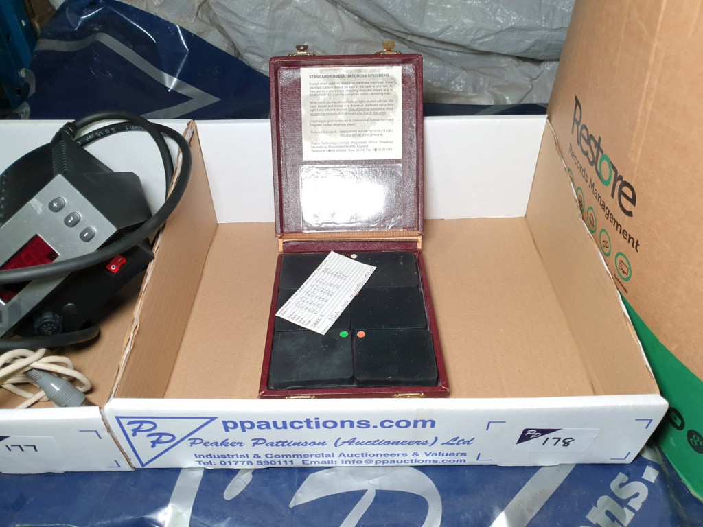 Rapra Technology rubber hardness tester specimens...