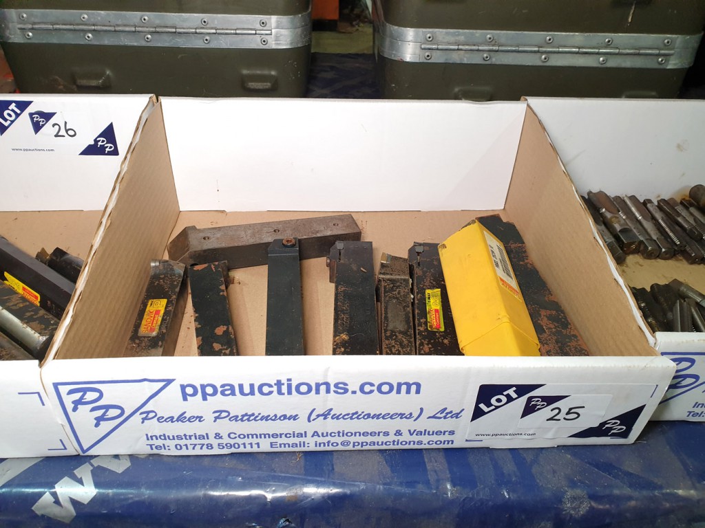Qty various Sandvik tip turning tools - Lot Locate...