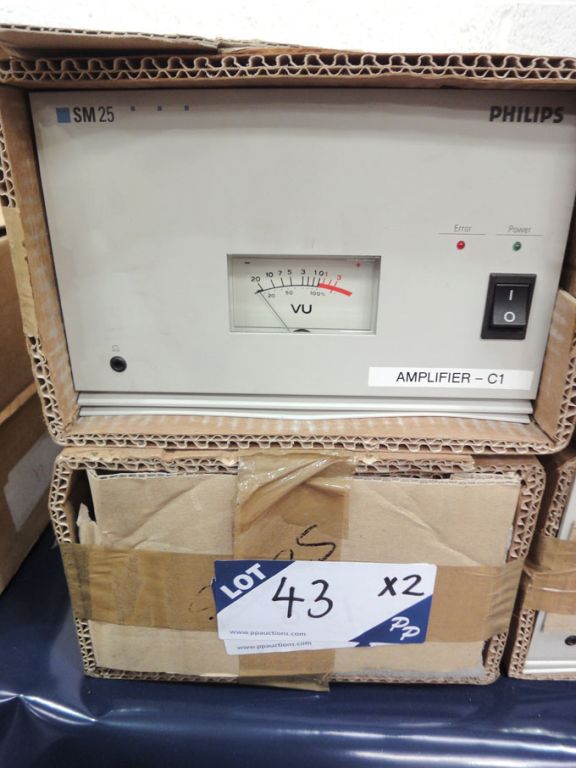 2x Philips SM25 amplifier modules, 240W (boxed & u...