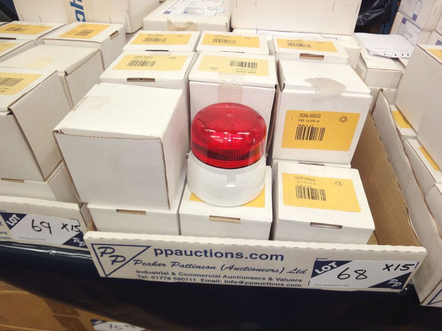 15x RS 309-5922 DC beacons, 12v/24v (boxed & unuse...