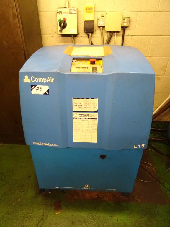 CompAir L15-7, 5 rotary packaged compressor, 15kW,...