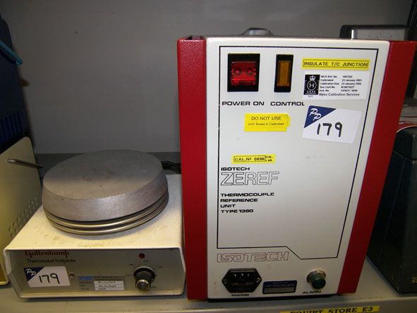 Gallenkamp thermostat hotplate & Isotech 1360 ther...