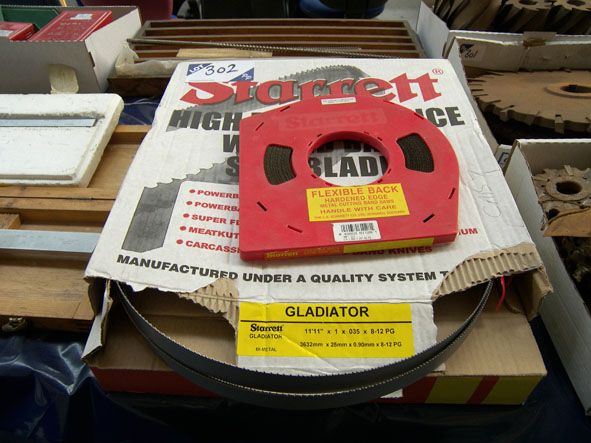 Starrett Powerband M.42 & Gladiator 3632mm bandsaw...