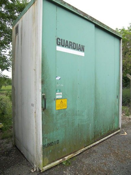 Guardian bunded oil store, 1600x3000x3300mm approx