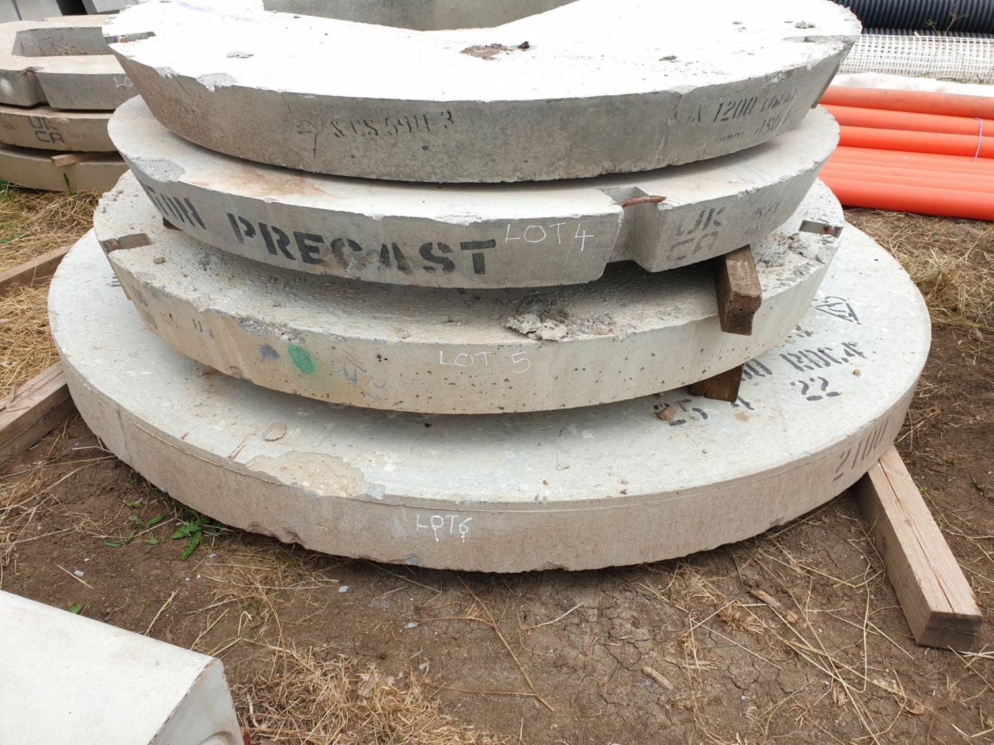 Marshalls 2100mm concrete drainage biscuit / ring...
