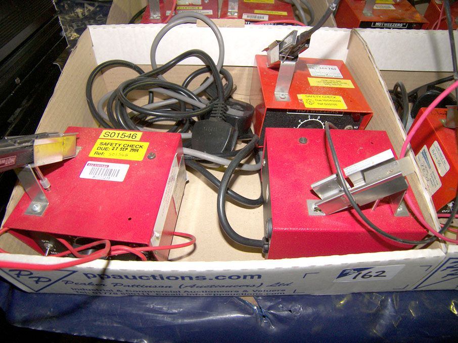 3x Meisei 240v hot tweezers