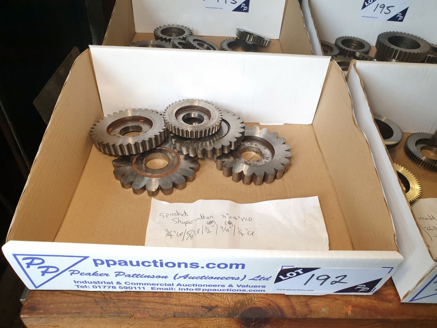 5x various sprocket shaper cutters, 3" & 4" PCD, 3...
